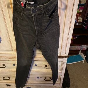 Black high waisted skinny jeans express brand